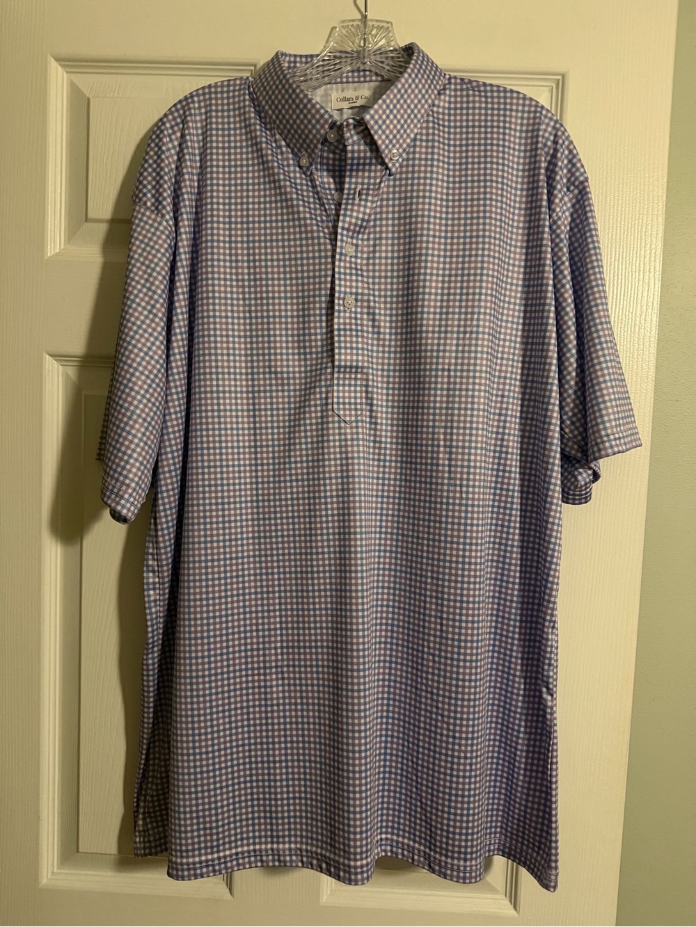 Collars & Co. Men’s Blue & Purple Dress Collar Polo